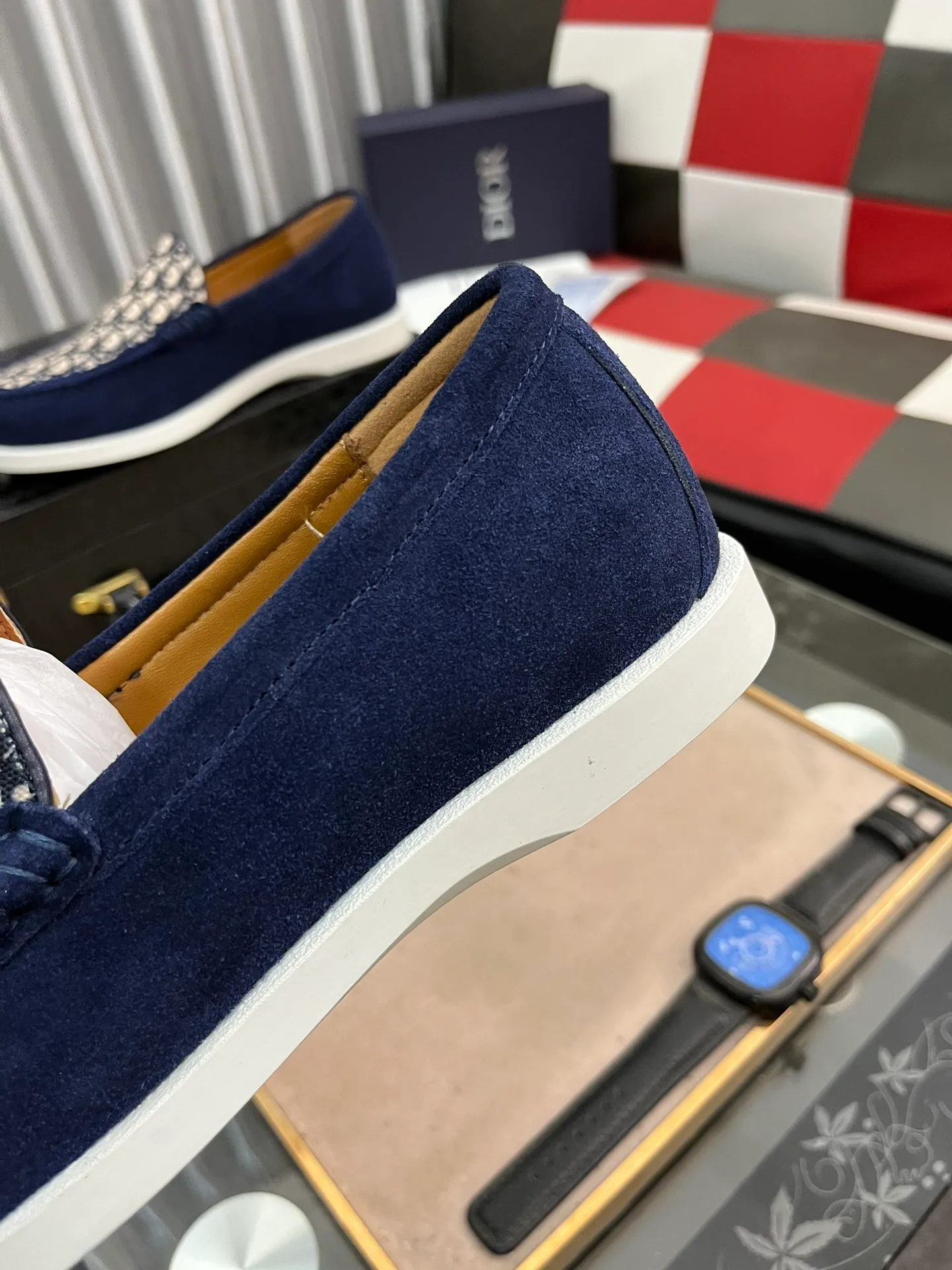 Ex-factory price 440⌚️⌚️[Dior] Dior's 2023 new high-end boutique, men's fashionable casual shoes, quite distinctive, imported soft cowhide leather on the upper + brand printing, a design style, breathable lining, genuine leather insole, soft and comfortable foot feel, original wear-resistant special outsole! Size: 38-443⃣️colors available